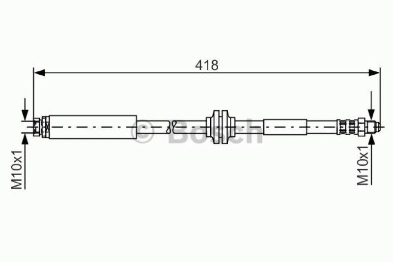 BOSCH Bremsschlauch 1 987 481 058