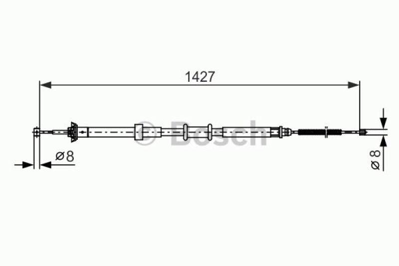 BOSCH Seilzug, Feststellbremse 1 987 482 392
