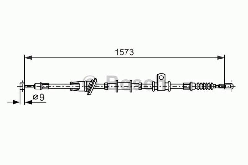 BOSCH Cable, parking brake