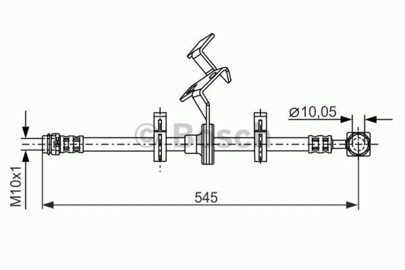 BOSCH Bremsschlauch 1 987 481 077