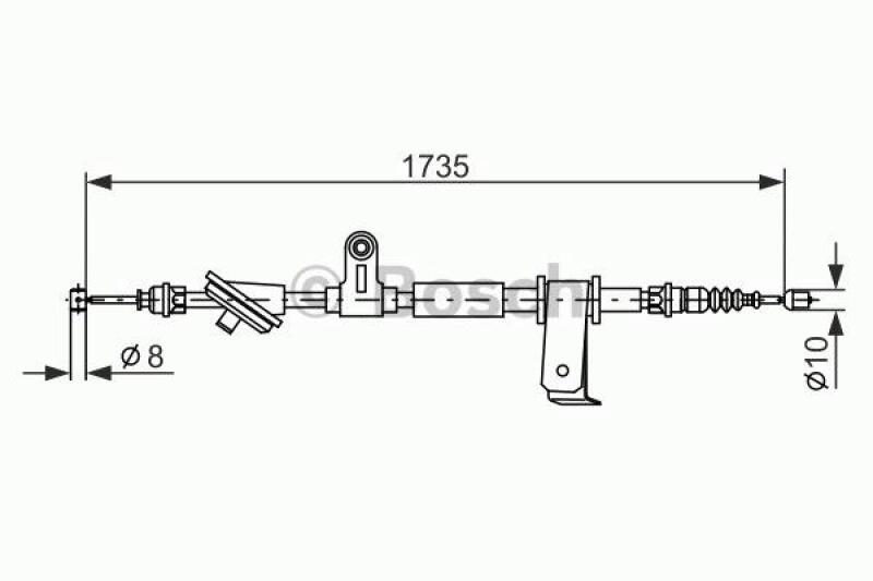 BOSCH Cable, parking brake