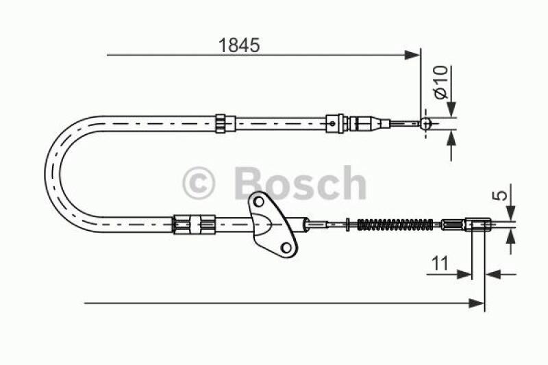 BOSCH Seilzug, Feststellbremse 1 987 477 118