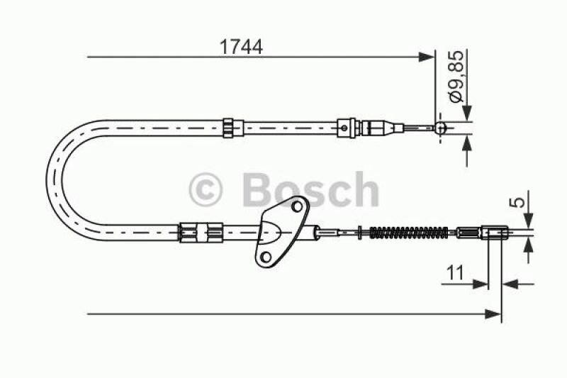 BOSCH Cable, parking brake