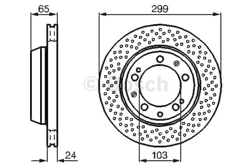 2x BOSCH Bremsscheibe 0 986 478 595
