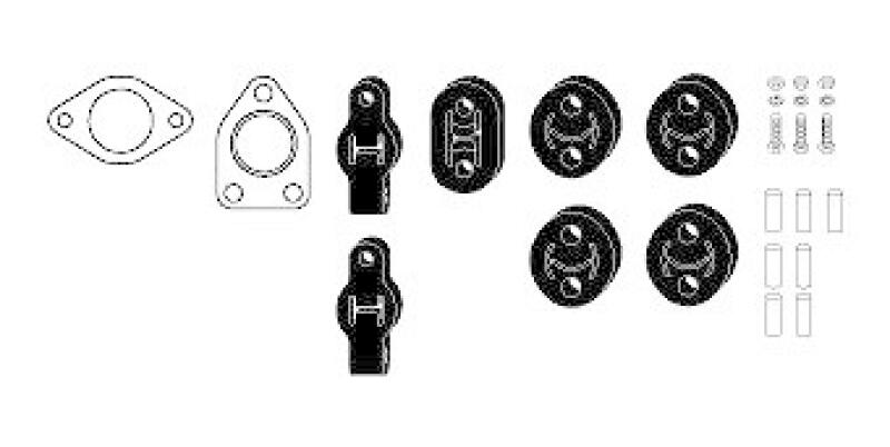 HJS Mounting Kit, exhaust system