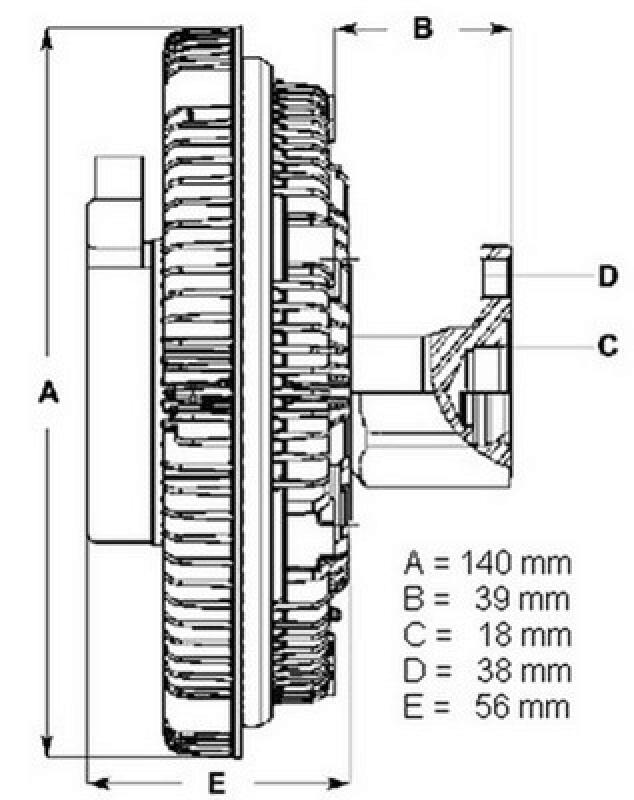 BERU Clutch, radiator fan