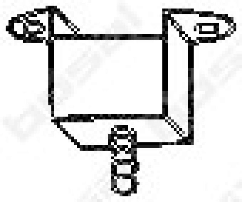 BOSAL Rubber Strip, exhaust system