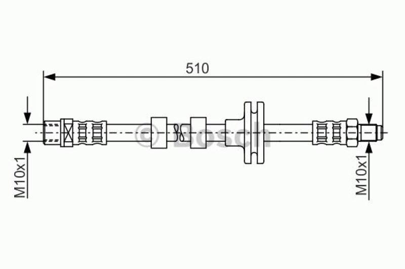BOSCH Bremsschlauch 1 987 481 157