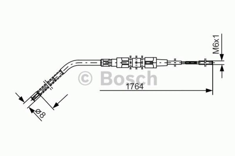 BOSCH Cable, parking brake