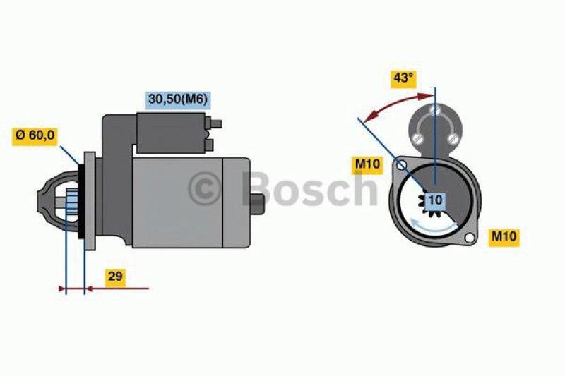 BOSCH Starter 0 986 021 800