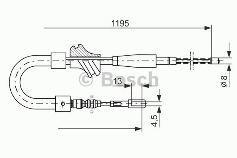 BOSCH Seilzug, Feststellbremse 1 987 477 187