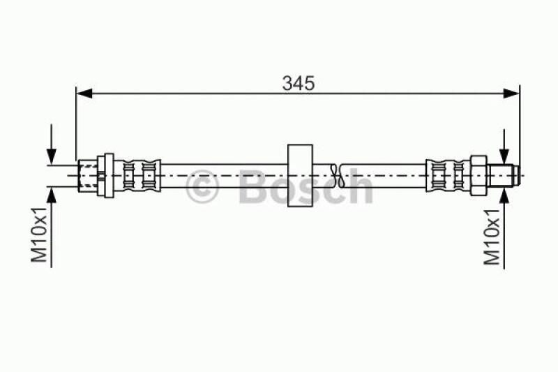 BOSCH Bremsschlauch 1 987 481 168