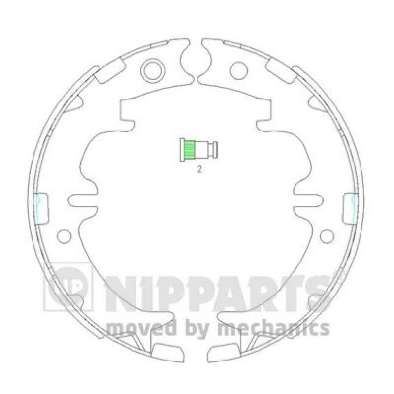 Brake Shoe Set, parking brake