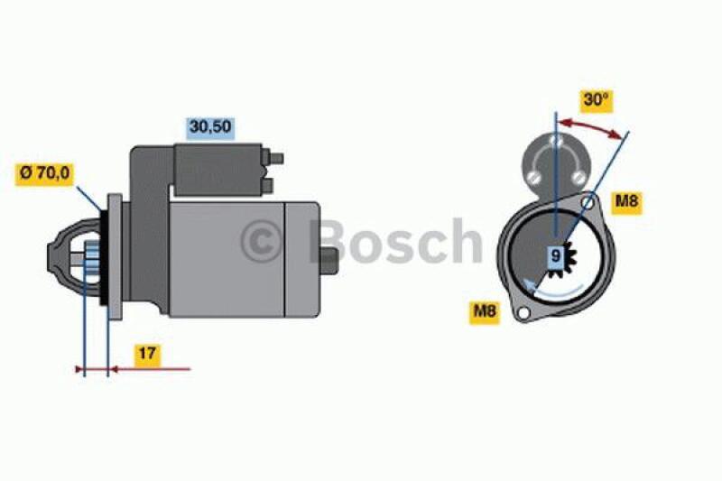 BOSCH Starter 0 986 022 151