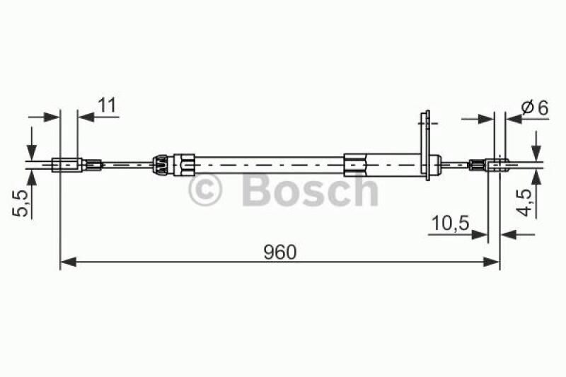 BOSCH Cable, parking brake