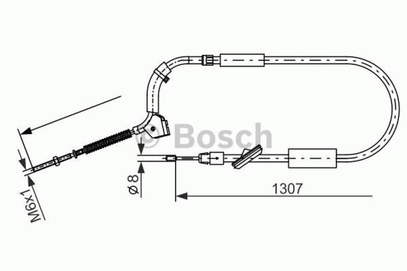 BOSCH Cable, parking brake