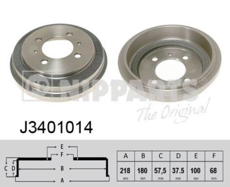 2x Brake Drum