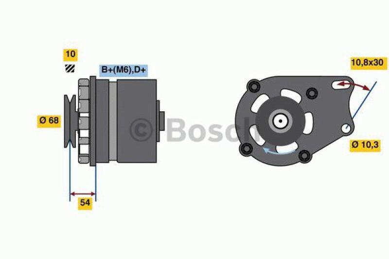 BOSCH Generator 0 986 039 501