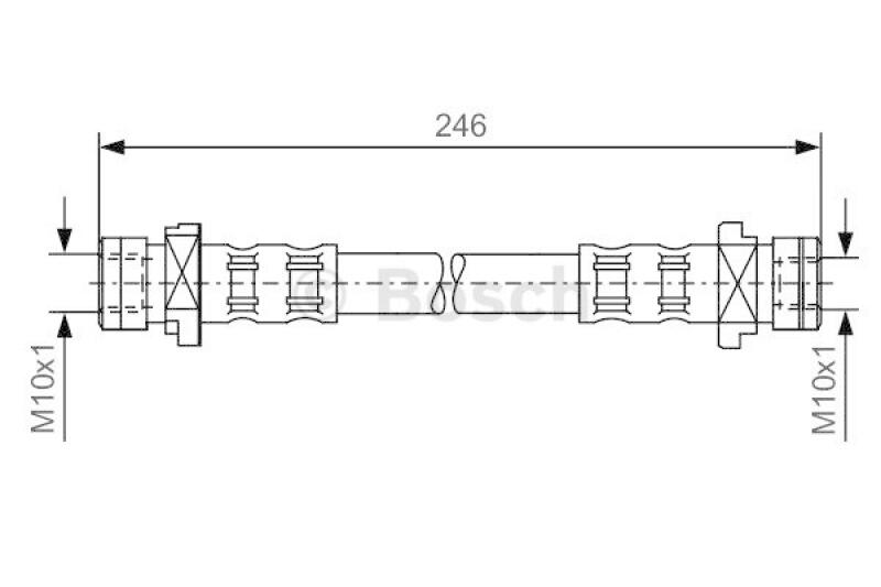 BOSCH Bremsschlauch 1 987 476 071