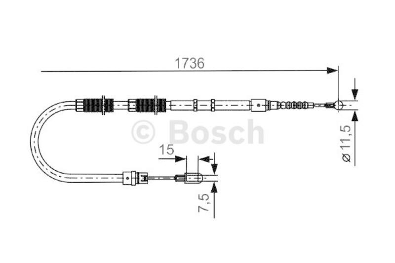 BOSCH Seilzug, Feststellbremse