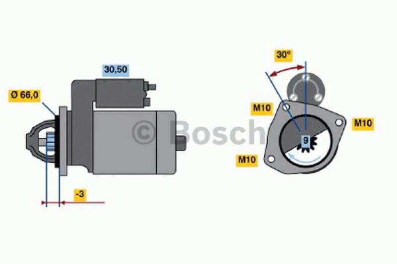 BOSCH Starter 0 986 013 861