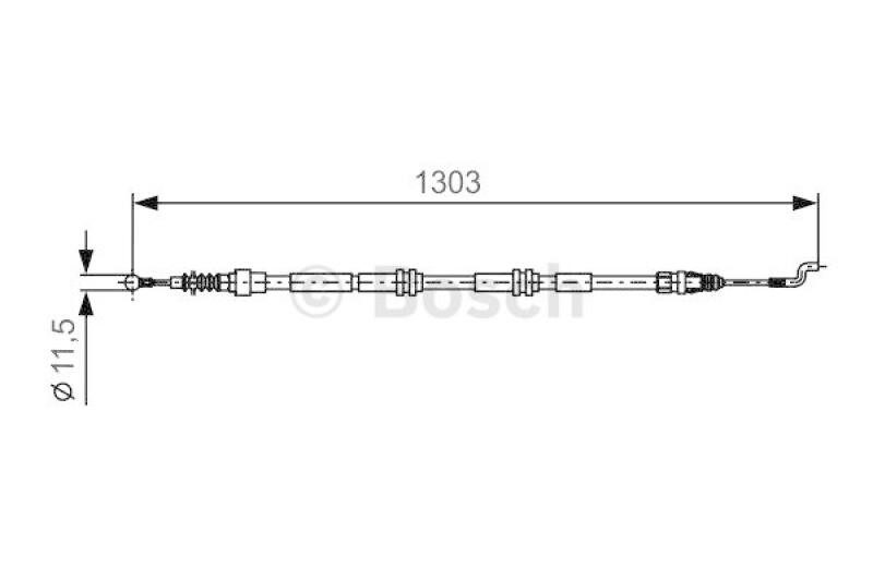 BOSCH Cable, parking brake