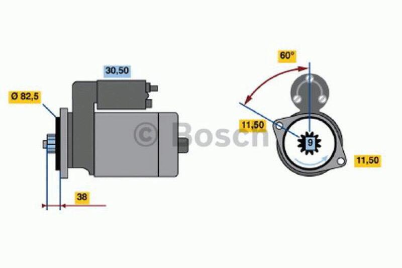 BOSCH Starter 0 986 014 341