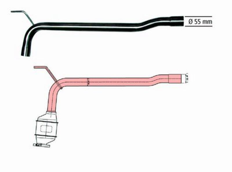 HJS Repair Pipe, catalytic converter