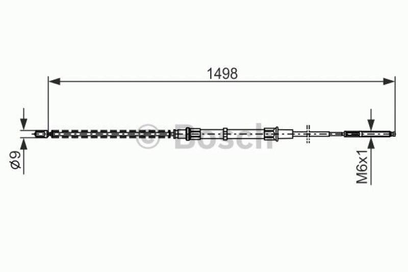 BOSCH Cable, parking brake