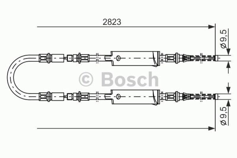 BOSCH Seilzug, Feststellbremse 1 987 477 369