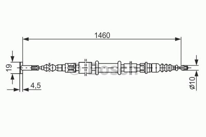 BOSCH Cable, parking brake