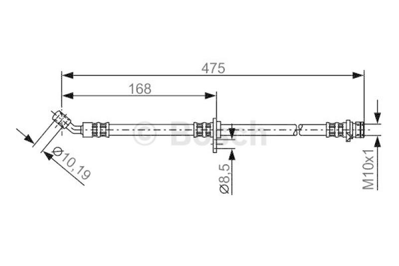 BOSCH Bremsschlauch 1 987 481 327