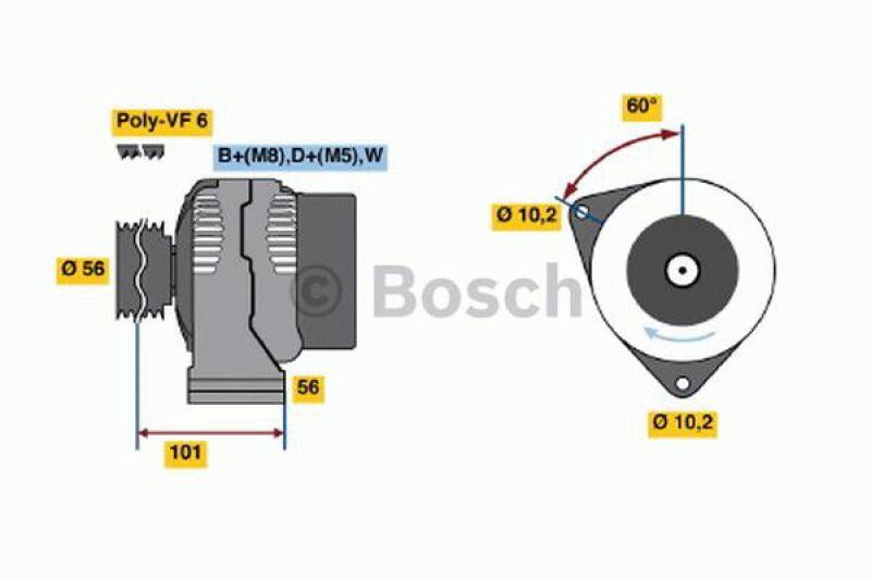 BOSCH Generator 0 986 040 180