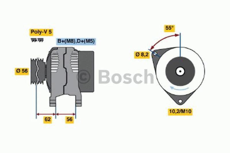 BOSCH Generator 0 986 040 201
