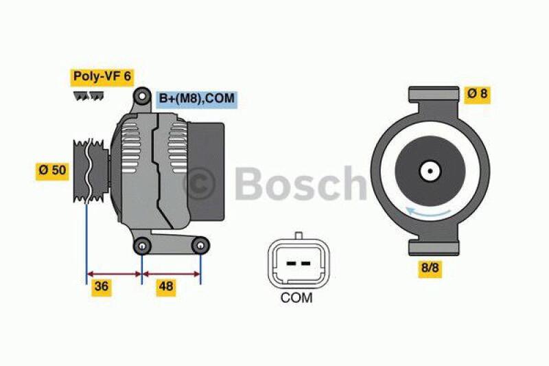 BOSCH Generator 0 986 048 740
