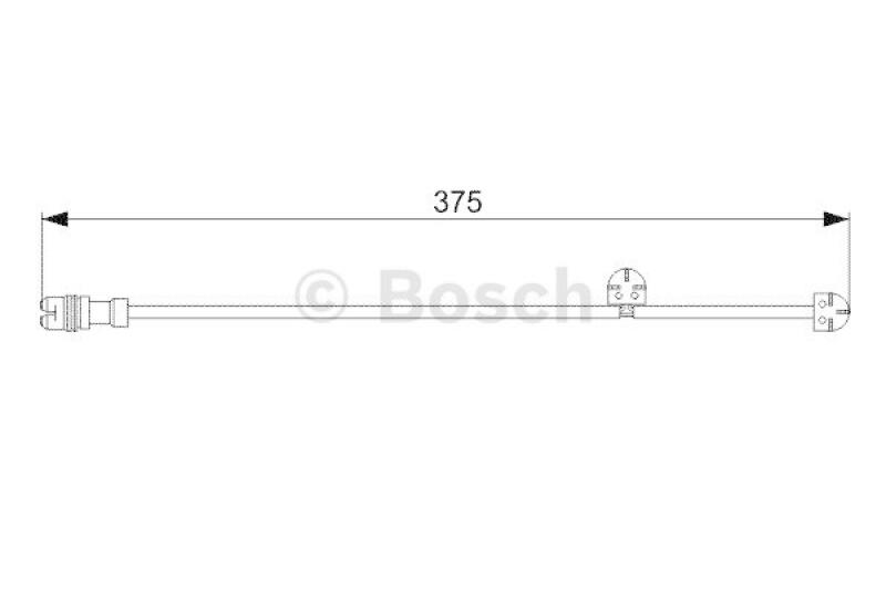 BOSCH Warning Contact, brake pad wear