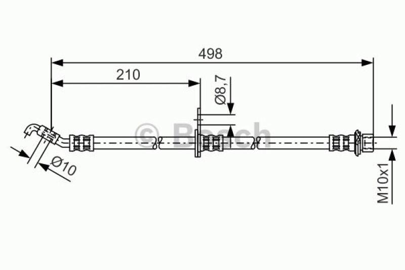 BOSCH Bremsschlauch 1 987 481 380