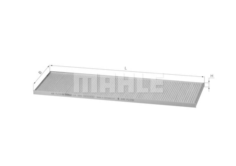 MAHLE ORIGINAL Innenraumfilter Filter Innenraumluft LA 355