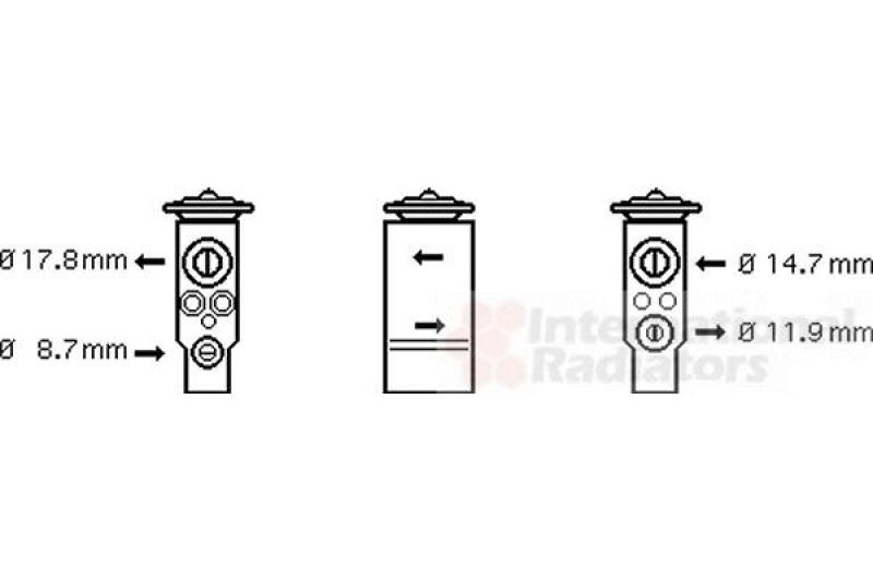 VAN WEZEL Expansionsventil, Klimaanlage
