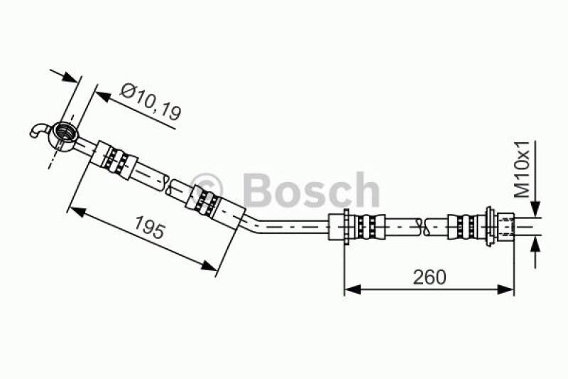 BOSCH Bremsschlauch 1 987 481 407
