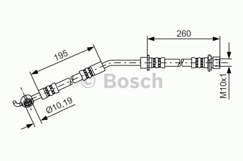 BOSCH Bremsschlauch 1 987 481 408