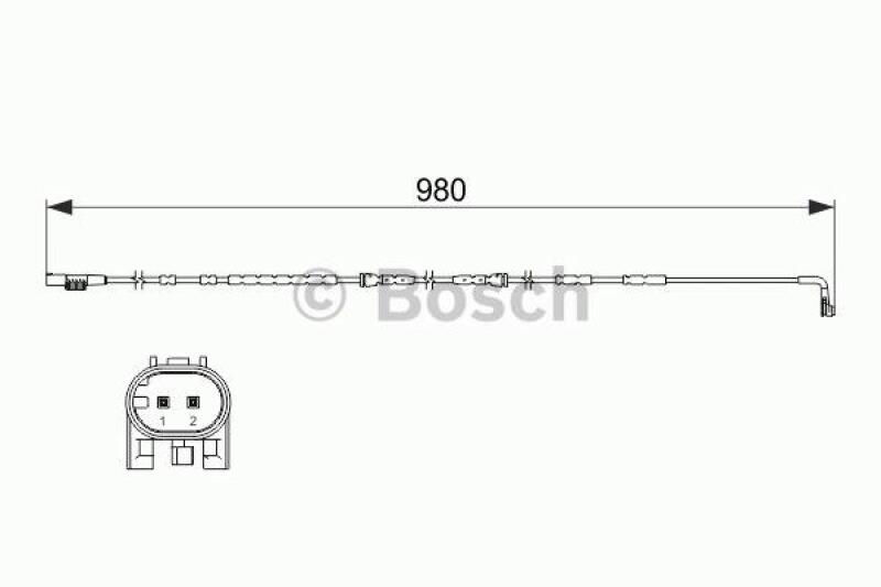 BOSCH Warnkontakt, Bremsbelagverschleiß