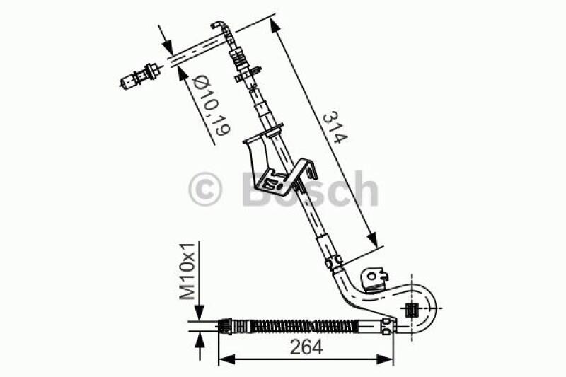 BOSCH Bremsschlauch 1 987 481 427