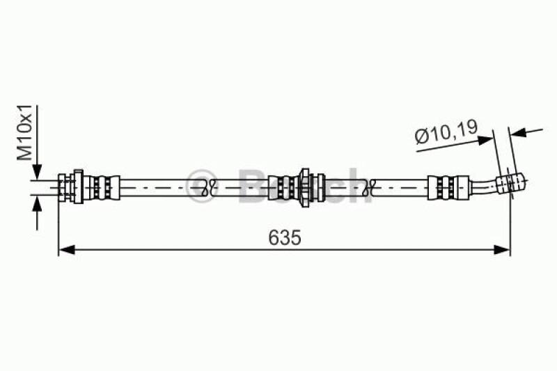 BOSCH Bremsschlauch 1 987 481 433