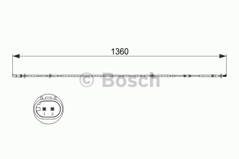 BOSCH Warnkontakt, Bremsbelagverschleiß