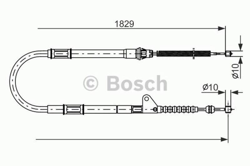 BOSCH Cable, parking brake