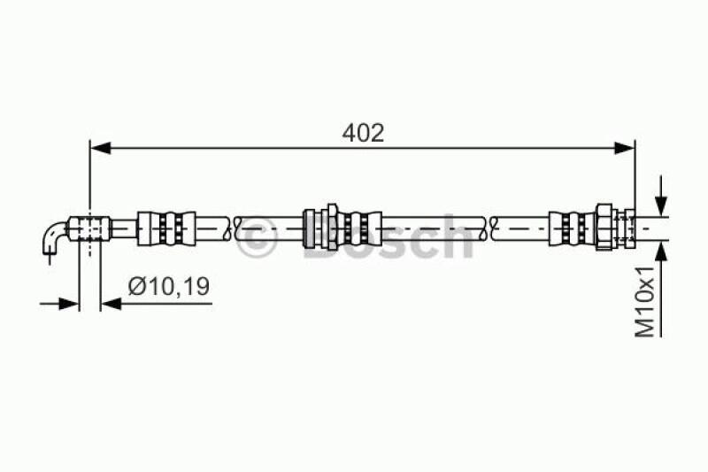 BOSCH Bremsschlauch 1 987 481 445