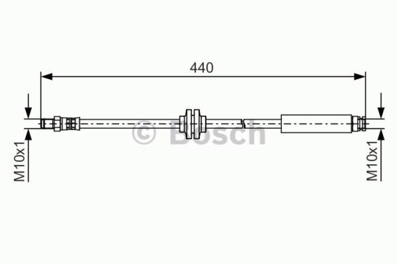 BOSCH Bremsschlauch 1 987 481 484