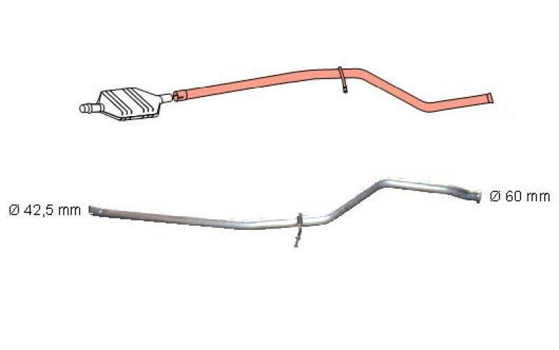HJS Repair Pipe, catalytic converter
