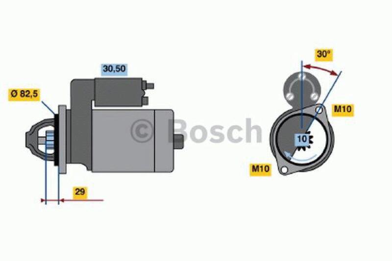 BOSCH Starter 0 986 016 390